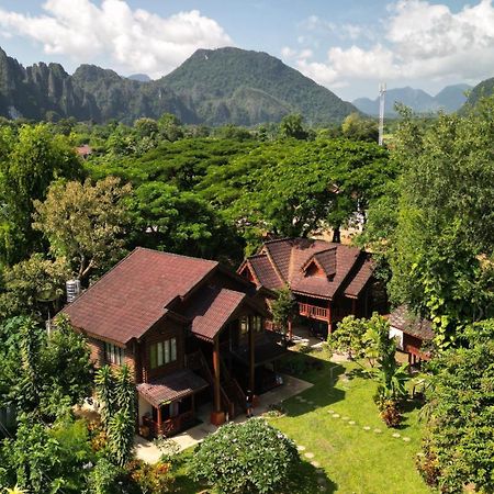 Namsong Bridge Bungalows Ванг-Виенг Экстерьер фото